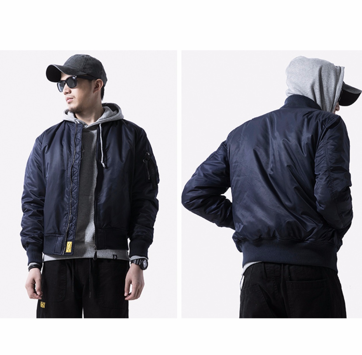 Áo khoác cotton nam mùa đông áo khoác cotton bóng chày đồng phục áo khoác bomber Hàn Quốc màu tinh khiết ngắn áo khoác cotton nam tự canh áo khoác jean nam