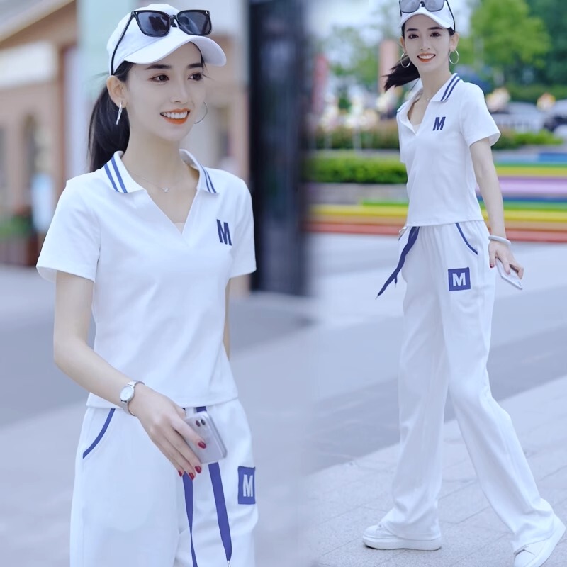 Women's Summer Sports Suit 2026, This Year's Trendy New Style, Stylish and Age-Reducing Fashion Women's Casual Internet Celebrity Two-Piece Set Women's Summer Sports Suit 2026, This Year's Trendy New Style, Stylish and Age-Reducing Fashion Women's Casual Internet Celebrity Two-Piece Set