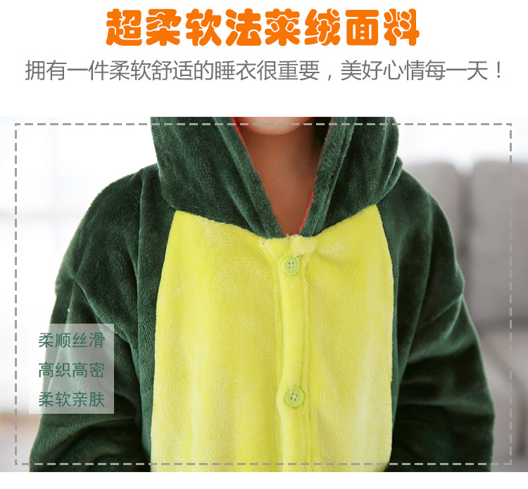 Mùa thu và mùa đông của trẻ em Khủng long Stitch đồ ngủ liền kề động vật bé trai và bé gái hoạt hình dễ thương cặp vợ chồng quần áo trẻ em body suit cho be so sinh