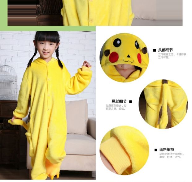 Trẻ em mùa thu và mùa đông phim hoạt hình động vật khủng long nhỏ đồ ngủ liền kề san hô flannel bé trai và phụ nữ quần áo dài tay jumpsuit trẻ em thu đông