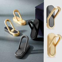 Hanging clothes hook light and luxurious golden minimalist zinc alloy into the door shoe cabinet wardrobe single hook modern creative cloak hook Hyun guan