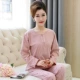 L bộ đồ ngủ mùa xuân và mùa thu phụ nữ mùa thu dài tay cotton bà mẹ trung niên người già trung niên cộng với size cotton phục vụ tại nhà - Pyjama