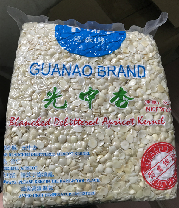 3 pounds of white almonds, peeled almonds, southern almonds, sweet almonds, light apricots, 500g