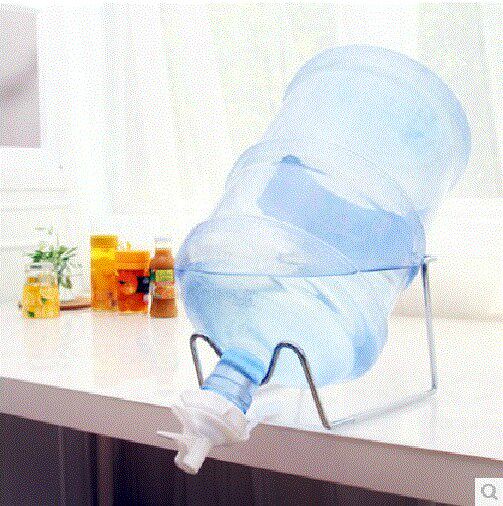 Barrelled Water Pumped Water Tap Mineral Water Barrel Kitchen Holder Pure Large Barrel Shelf Drinking Water Disposal Press Rack