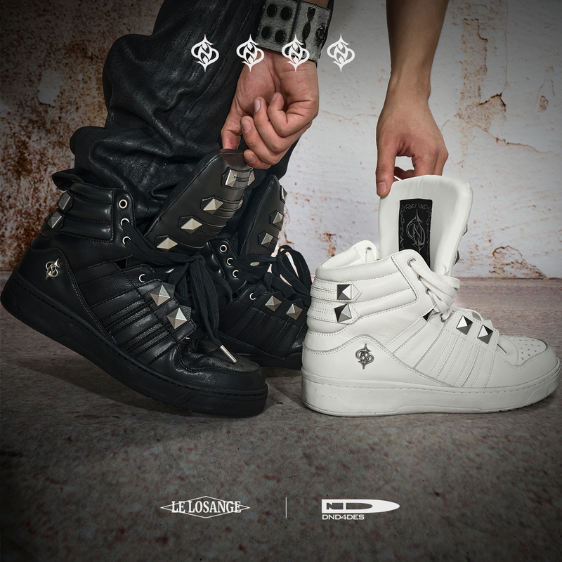 Dnd4Des X Lelosange Collaboration Palace-Style Tassel Buckle Large Tongue Thick-Soled Mid-Top Sneakers Original Design Dnd4Des X Lelosange Collaboration Palace-Style Tassel Buckle Large Tongue Thick-Soled Mid-Top Sneakers Original Design
