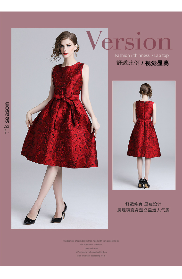 Polyester Fashionskirt(Red-M) NHKY0302-Red-M