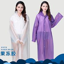 Portable raincoat Travel Outdoor Unisex Non-disposable Childrens Thickened Transparent Waterproof poncho Jacket outfit