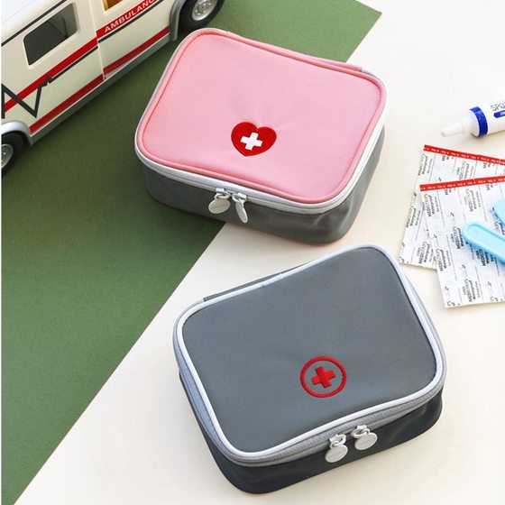 Portable mini medicine bag, small medicine box, small medicine box, medicine storage bag, medical bag, small first aid bag