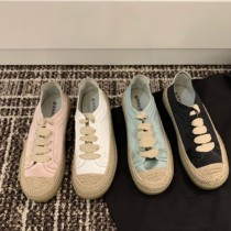 Summer oxygen ~ ITSK single shoe woman thick bottom silk milk fufu small white shoes casual sports board shoes