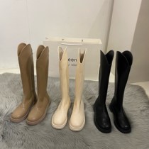 ITSK Martin Boots Woman Long Barrel Long Boots Autumn Winter Plus Suede High Silo Rider Boots