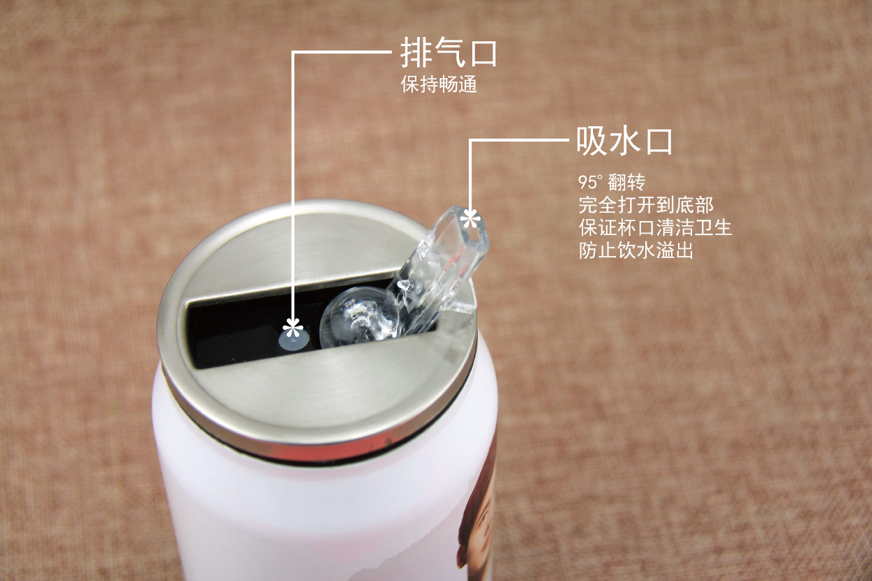 Anime hoạt hình xung quanh miếng bọt biển bé bánh lớn ngôi sao lon inox cốc cốc sinh viên sáng tạo hình sticker