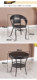 Balcony table and chair combination rattan chair three-piece set small table coffee table outdoor leisure back chair outdoor garden chair