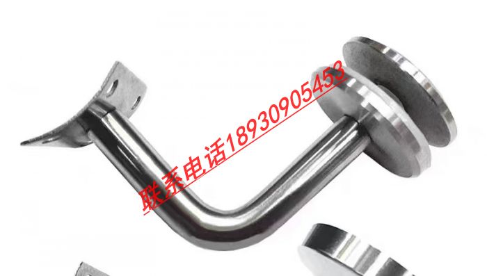Stainless steel glass railings armrests with seven-word-to-glass armrests with round pipe To-Taobao