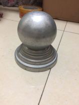 Iron art accessories stamping cylindrical decorative ball round pipe cap iron round pipe blocked head round pipe ball base