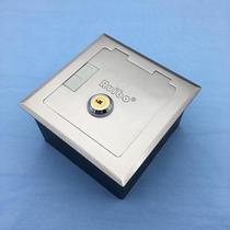 Promotional installation of 1-position 86-panel stainless steel flip-top opening with lock anti-theft and outlet hole for bank and prison ground plug