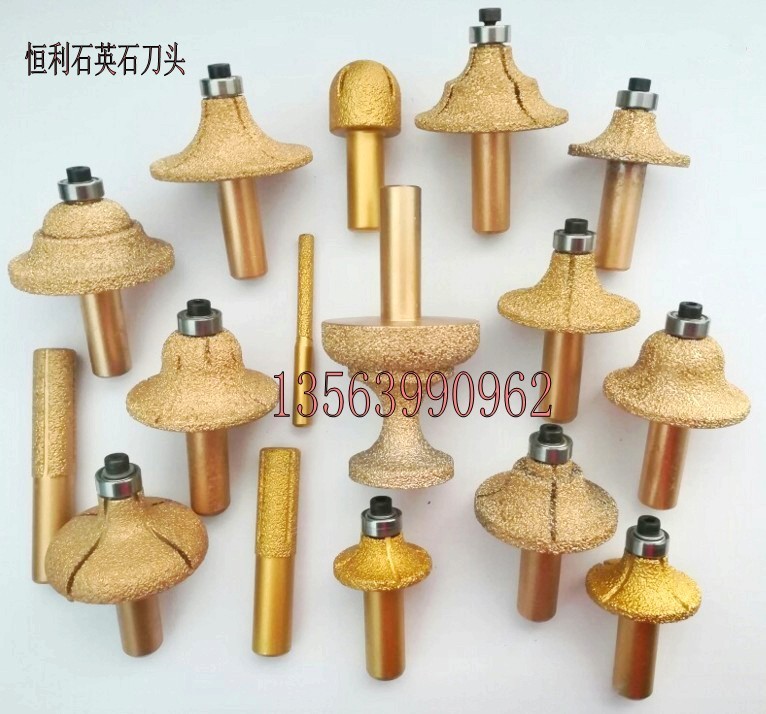 Hengli Quartz Stone Rock Board Tool Head O Style Modelling Roman Styling Diamond Gong Machine Knife Sea Tangled Edge Rounded Corners