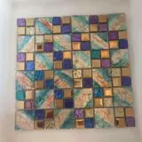 Мозаичная золотая фольга золотая шляпа керамика роскошь и красивое украшение бара KTV Элегантная головоломка фон настенный отель