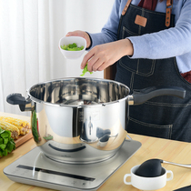 Pressure cooker 304 stainless steel pressure cooker Large capacity explosion-proof household gas induction cooker Universal 4 people large commercial