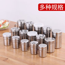 Stainless steel seasoning tank Stainless steel seasoning bottle with hole pepper paprika sprinkler tank cumin seasoning box