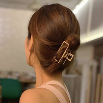 Korean simple alloy large-sized hair grab clip back of the head hairclip European and American style retro hair jewelry headgear hair grab clip