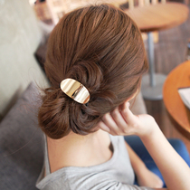 Korean minimalist headwear metal glossy head rope Hairband Korean version of fresh tie hair tie hair accessories hair rope