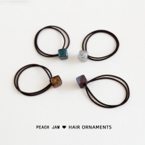 Japanese and Korean version of starry sky square tie hair rubber band hair accessories Korean simple sweet head rope hair rope adult headdress