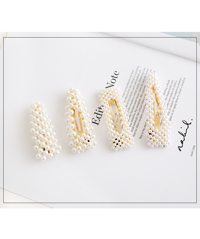 Net mũ đỏ bb clip ngọc trai kẹp tóc từ clip Hàn Quốc bên clip clip bangs clip đơn giản kẹp tóc nữ kẹp tóc nữ