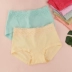 4 Gói màu trường Cao eo tam giác nữ đồ lót cotton cotton Bụng hông lớn