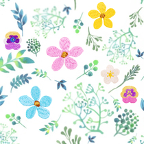 Girl heart fresh little flowers Pansy embroidery cloth patch clothes repair DIY phone case phone bag patch