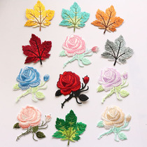 214 rose flower cloth sticker ironing patch clothes pants Patch clothing embroidery patch embroidery patch embroidery diy subsidy