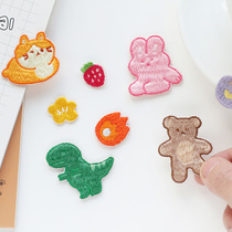 Meng little bear embroidery cartoon cloth patch patch patch Patch Dragon hand account phone case dress decoration self-stick patch