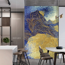 Now Minimalist Abstract Mosaic Fine Cut Painting Xuanguan Living Room Aisle Tile Background Wall Puzzle Decoration Mural Painting
