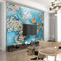 Mosaic Shears TV Background Wall Tiles American Genguan Parquet Aisle Living Room Puzzle American