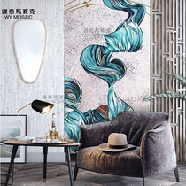 Light Extravagant Minimalist Abstract Mosaic Fine Cut Painting Xuanguan Living Room Aisle Tile TV Background Wall Puzzle Decoration Painting