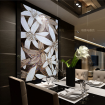 Customize modern minimalist Lily Mosaic mosaic Mosaic Puzzle Cut background wall Genguan Aisle Film & Film Wall Tile Decoration