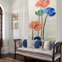 Art Glass Mosaic Cut Painting Custom Mural Living Room Genguan Jigsaw Puzzle Parquet Tile Background Wall Modern Brief