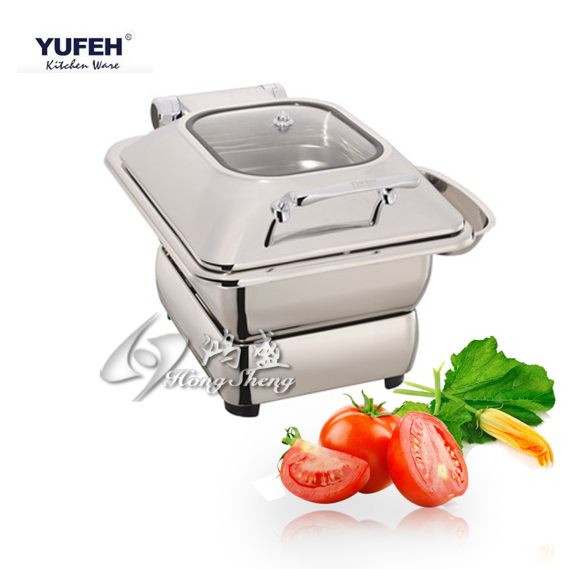 Brand YUFEH Hydraulic Buffet Buffet Small square visual insulation dining furnace can be charged