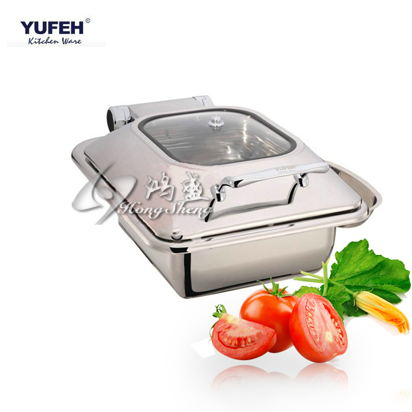 Brand YUFEH dining stove small square hydraulic buffet stove with visible cover Buffy stove adapted to induction cookers