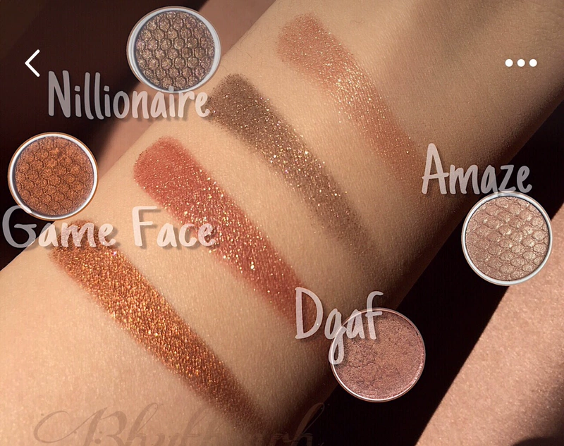 American Colourpop card bong bóng nghiền lắp ráp phấn mắt ba màu - Bóng mắt