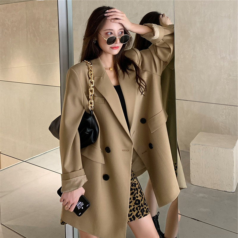 Spring and autumn new large size women's clothing fat mm thin age small suit jacket Korean version of casual retro British style suit