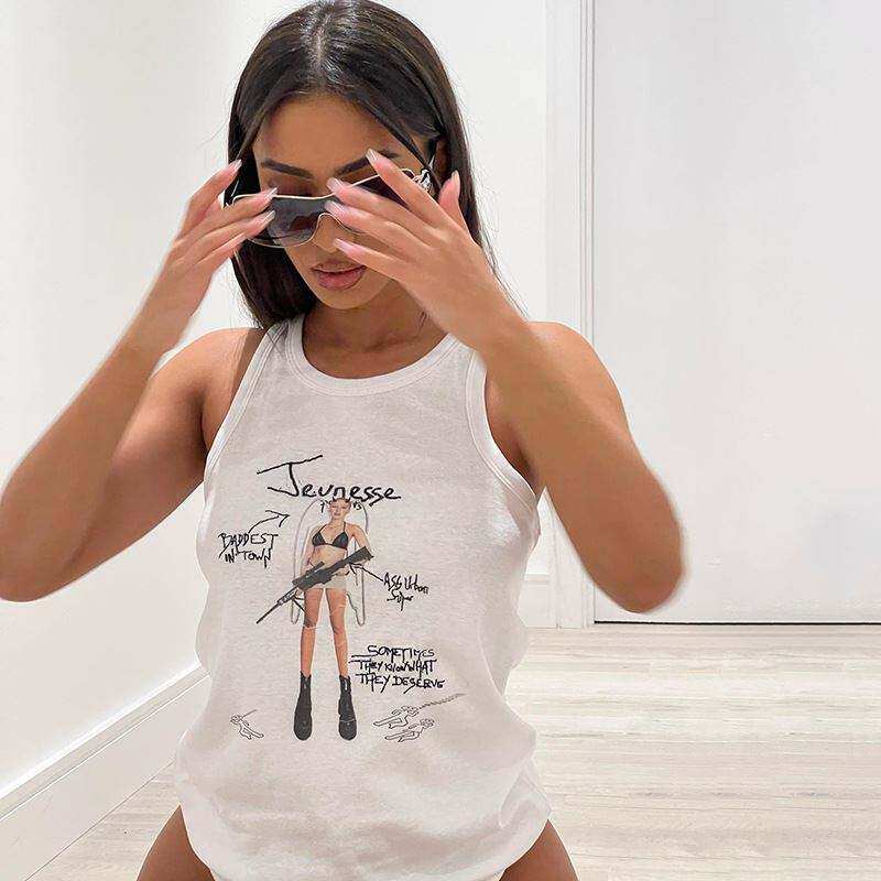 Топы/майки dobby t casual fashion printed vest women's wear OTHER