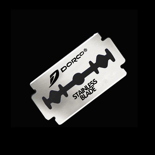 Двусторонное лезвие из нержавеющей стали для бритья, бритва, Южная Корея, 10 штук