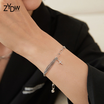 ZYDW original design silver streaming starry bracelet brief European and American lukewarm wind personality small crowdsourced senior sense new trend