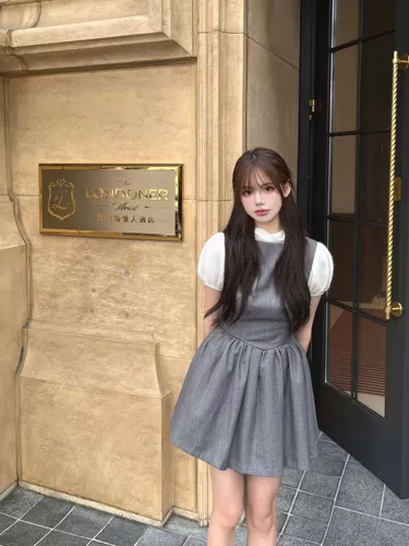 Высокий коллапс - это секрет чистого желания ~! Мягкое тонкое вязаное платье с коротким верхом