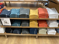 В наличии, Uniqlo U Женская круглая шея T -For -Short -Sleeed "Goodwill T" 455758 465754