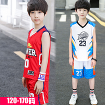 Boys ball clothes suit 2022 new children Summer speed dry clothes CUHK children short sleeve shorts Two sets of summer models