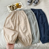 Детское хлопковое средство от комаров, детские летние тонкие штаны, фонарь для мальчиков и девочек