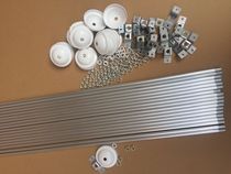 Fluorescent lamp boom accessories aluminum chandelier T8T5 fluorescent lamp pole full set of lamps and lanterns blackboard lamp boom accessories