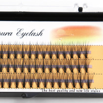 South Korean scarecrow grafting eyelash single-cluster single plant with thick and dense sectional planting false eyelashes 20 shots 3 sends 1