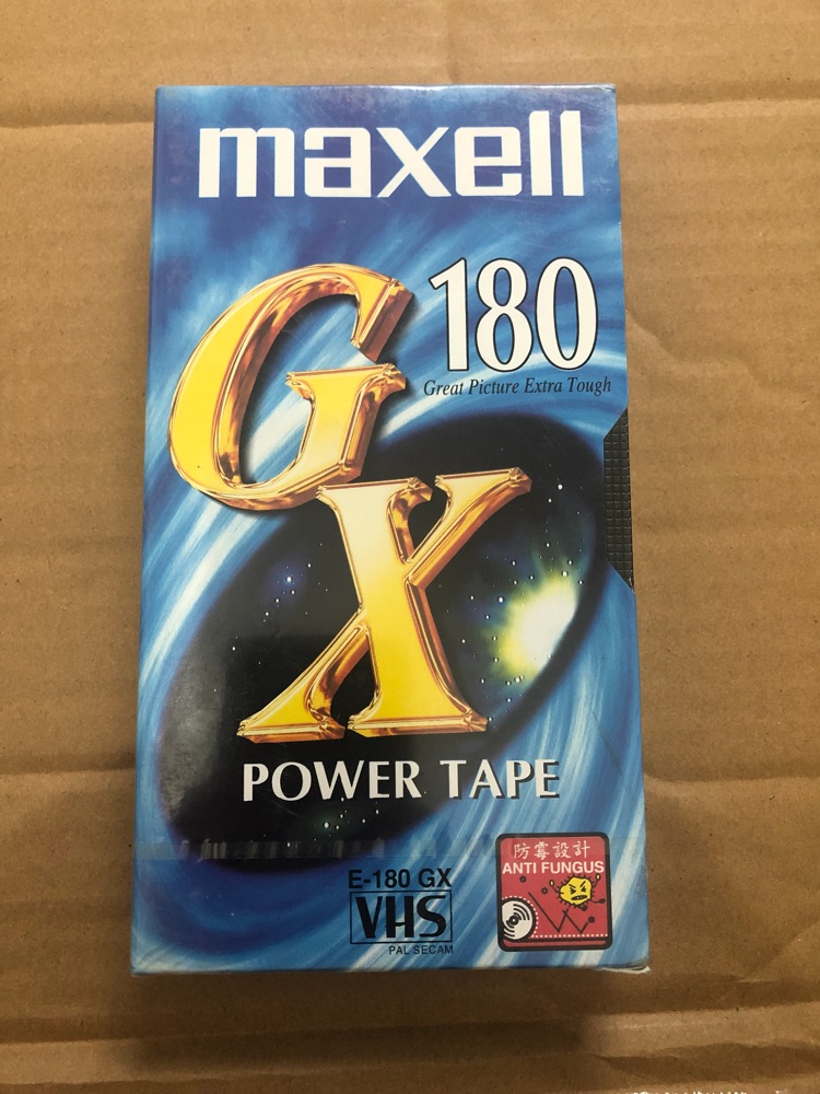 Brand new stock imported VHS video with a variety of 180-240 minutes normal use of old-fashioned cassette videotape